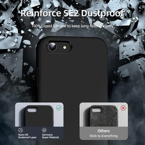 Custodia in silicone per iPhone 8 Plus 7 Plus con protezione schermo cover telefono nuova - Foto 4 di 16