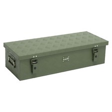 ALUBOX® Olivgrün 48 L Riffelblech Alukiste 82,5x34x20 cm Transportkiste Truckbox