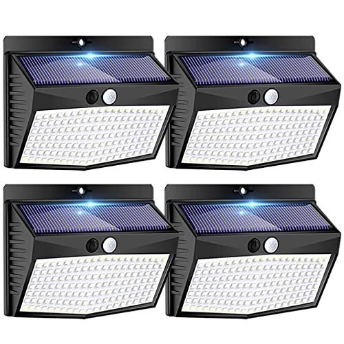 Solar Outdoor Lights, [138 LED/4 Packs] Solar Motion Sensor Security