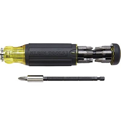 Klein 32303 Multi-Bit Screwdriver / Nut Driver, Impact Rated 14-in-1 Magnetic
