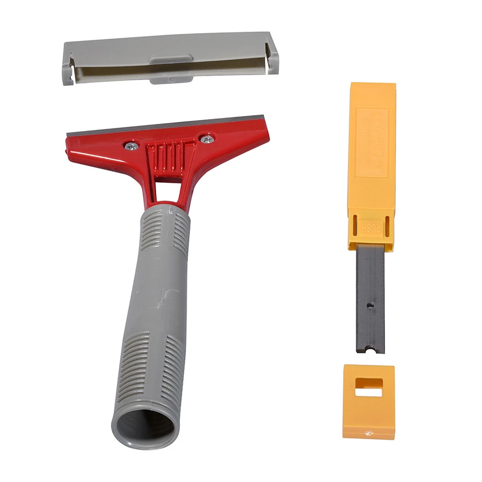 Raspador de papel tapiz pelador de pintura con pegatinas de afeitar de acero inoxidable eliminación de pegamento de pintura Foto 2 de 4