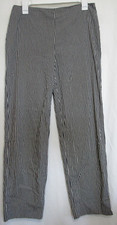 Brooks Brothers 346 Black Gingham Stretch Side Zip Pants Size 8 EUC