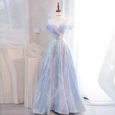 Hot Women Evening Formal Party Ball Gown Prom Bridesmaid Host Sequins Dress