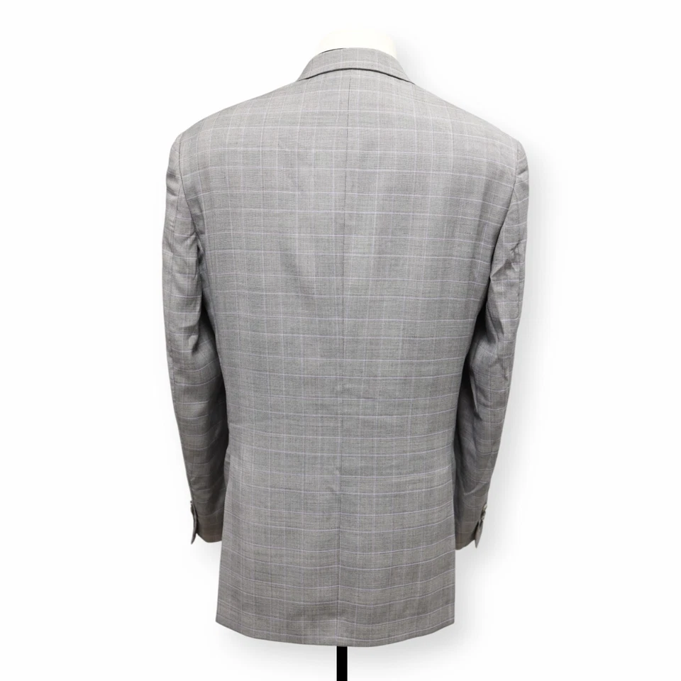 Blazer HART SCHAFFNER MARX masculino cinza claro roxo casaco esportivo 44 L - Imagem 4 de 4