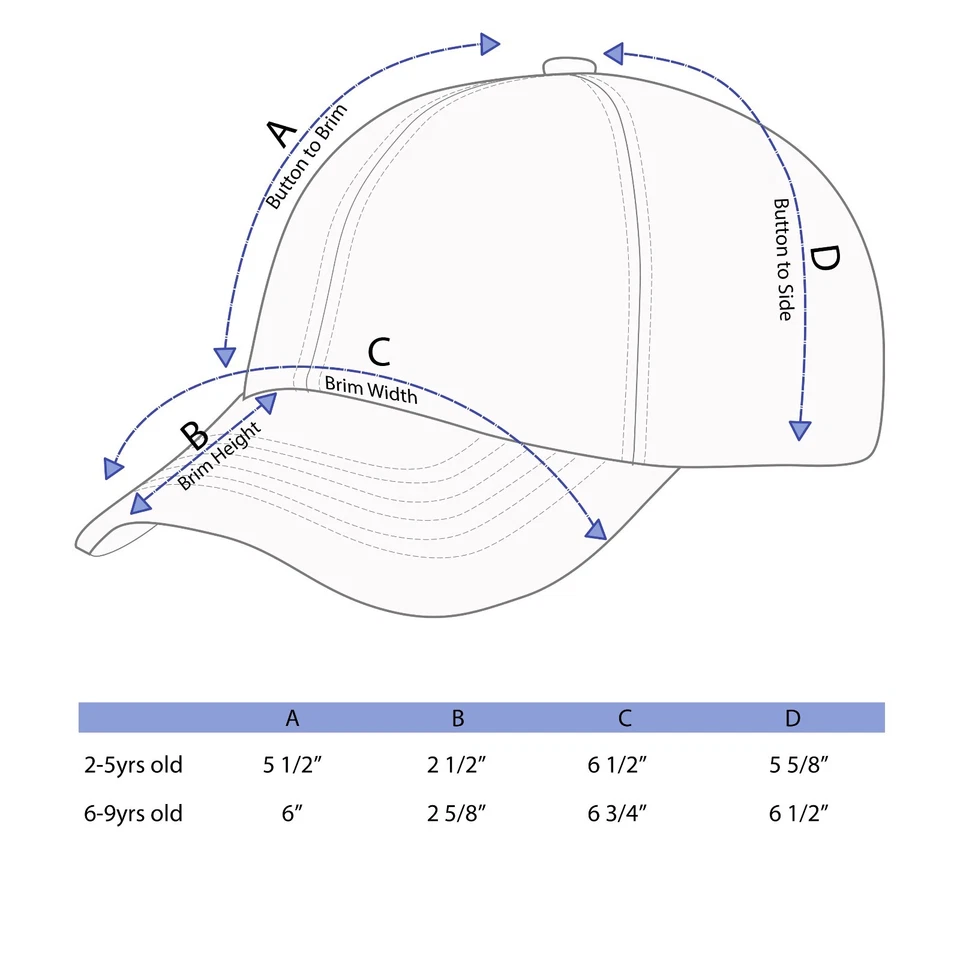 Gorra de béisbol lisa de bajo perfil de algodón lavado y mezclilla para niños Foto 3 de 4