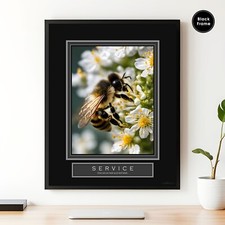 Motivational Poster, Service, Motivational Wall Art, Motivational Quotes