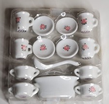 Pretty Port Ltd. Pink Minature Tea Soup Set 4 settings Dollhouse