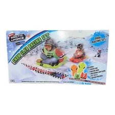 Wham-O Arctic Force Snow Sled Racing Set Includes 2 Inflatatable Air Sleds New