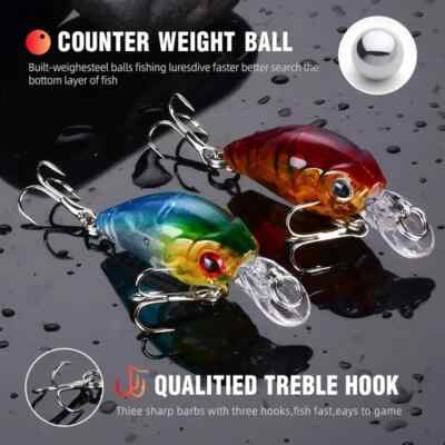 ANFS LURES 8pcs Crank Bait Fishing Lure Set Free Shipping | eBay ANFS LURES 8pcs Crank Bait Fishing Lure Set Free Shipping | eBay