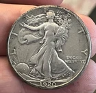 1920-s Walking Liberty half dollar, VF