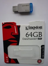 Kingston DataTraveler DT50 USB 3.0 64GB Used (Phison Chip BadUSB-Moddable)