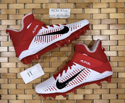 Nike Alpha Menace Pro Football Cleats Red Size 11 Mens