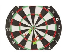 Dartboard Game Set 6 darts 2 Sided Board Indoor Outdoor Game