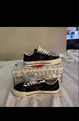 Size 4 UNISEX - Converse One Star x Comme des Garçons Play Black White 2022