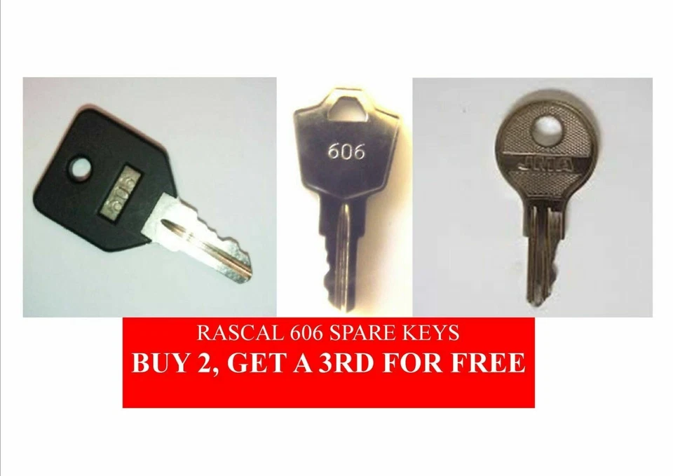 606 RASCAL, DRIVE FLEX, ROMA, SUNRISE, SOLAX GENIE Monarch Smarti SCOOTER KEYS