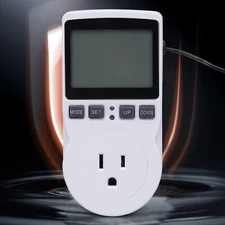 Digital Thermostat Outlet Plug Temperature Controller Socket Heating Cooling