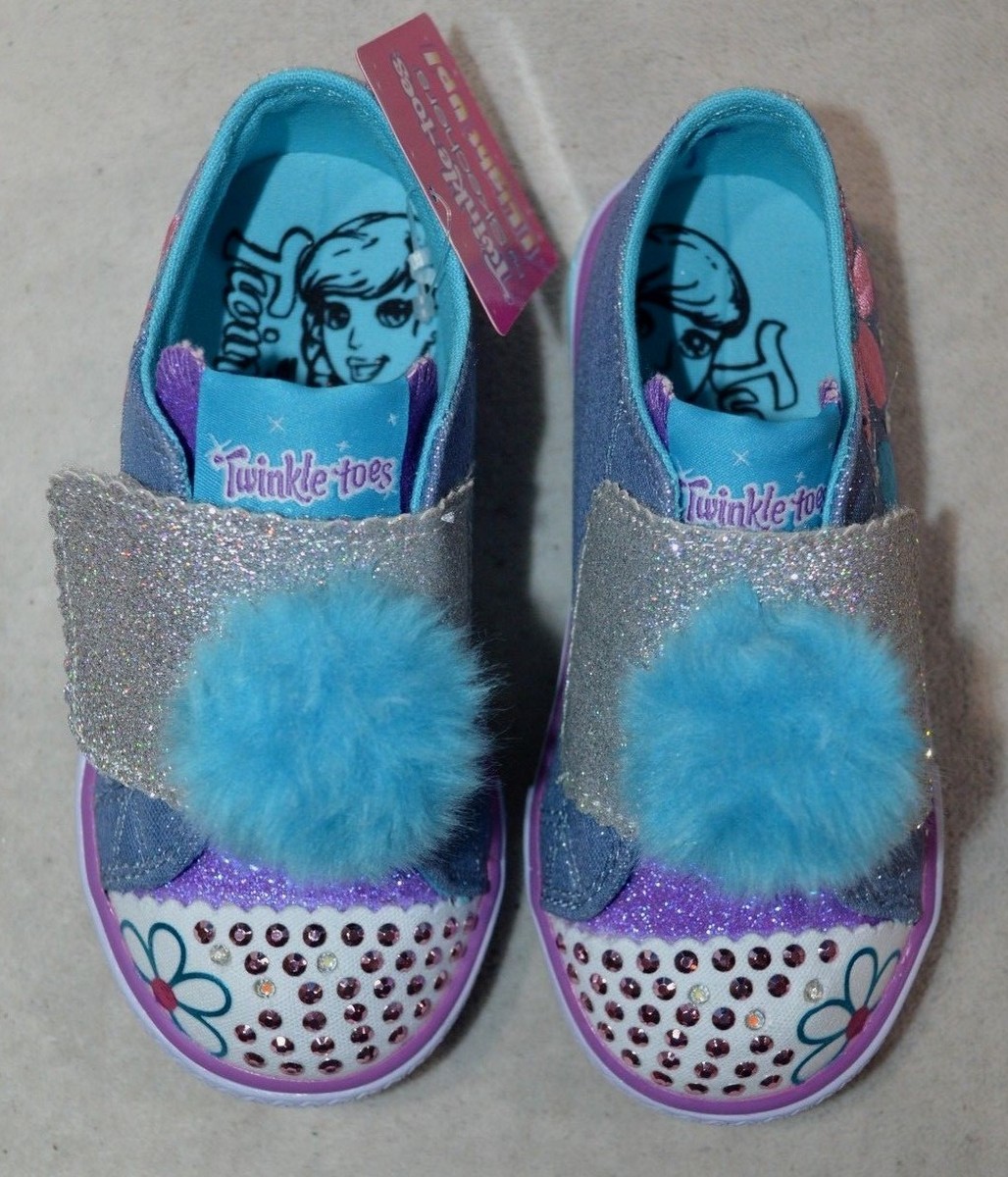 Skechers Toddler Girl's TT Shuffles Daisy Days Denim/Multi Shoes