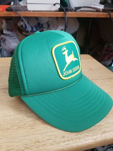 Vintage John Deere Mesh SnapBack Trucker Hat KC Caps - Picture 2 of 5