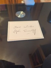 John Connelly Burnley Man Utd Blackburn Bury England - Hand Signed Card