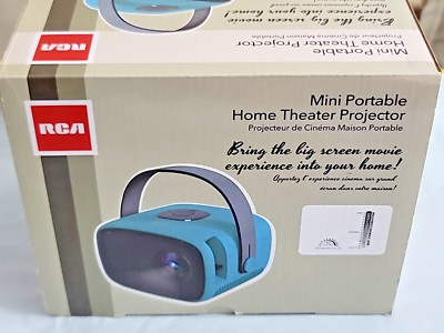 RCA RPJ264-BLUE Portable Home Theater Projector Compatible with PC, TV Box Blue