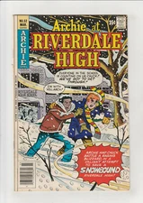 Archie at Riverdale High #52 VG+ Archie comic 1978 Snowbound