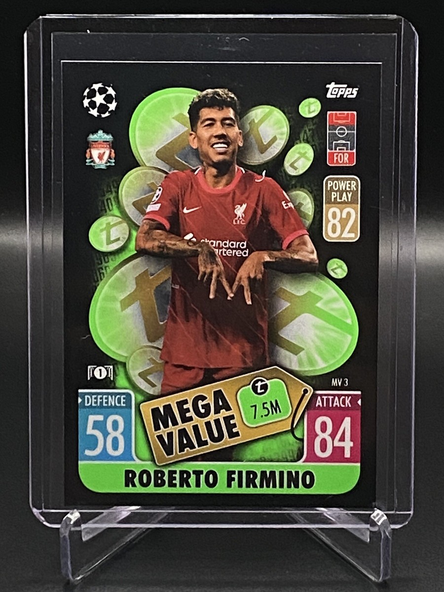 2021-22 Topps Match Attax Mega Value Roberto Firmio MV3 Liverpool