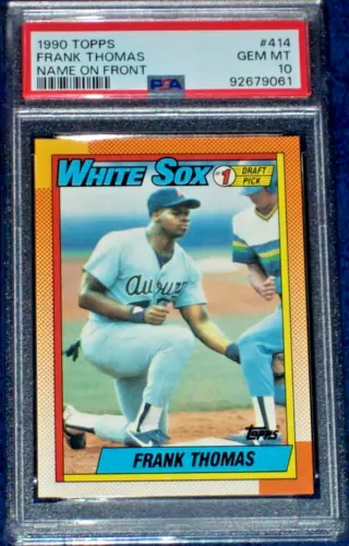 1990 Frank Thomas rookie #414 Topps PSA 10 Chicago White Sox