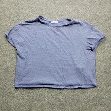 Zara Trafaluc Striped T Shirt Womens S Blue W...