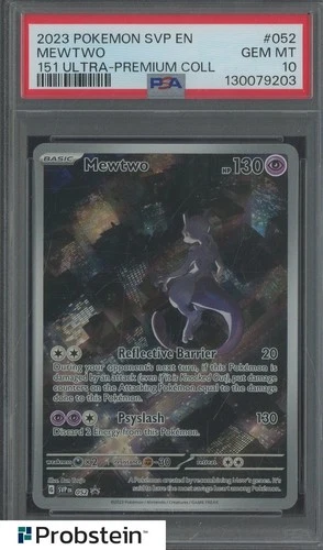 2023 Pokemon SVP EN 151 UPC #052 Mewtwo PSA 10 GEM MINT