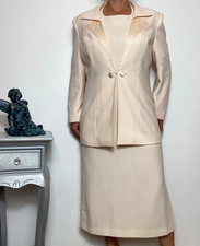 Ronald Joyce Dress & Blazer suit UK 14 pale pink Wedding outfit
