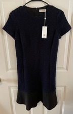 Tory Burch Black And Navy Dress Women’s Size Small Knee Length