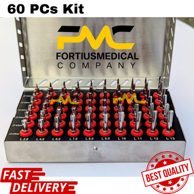 60 PCs Conical Drills Dental Implant Surgical Surgery Kit With High Quality Kit