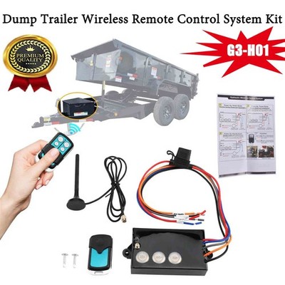 G3-H01 Wireless Dump Trailer Remote Control Kit, 12 Volt Hydraulic Pump Lift Win