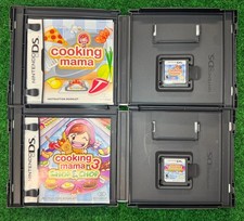 Nintendo DS Cooking Mama + Cooking Mama 3 Shop & Chop CIB Lot Ships ASAP