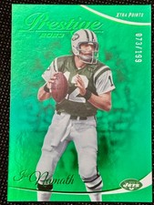 2023 Panini Prestige Joe Namath Green Xtra Points /199 SP NY Jets Color Match