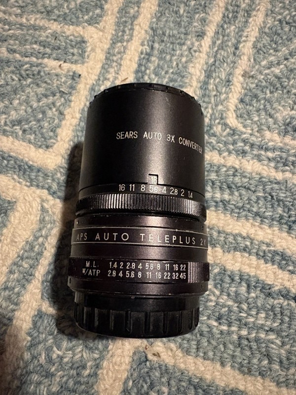Sears Auto 3X Converter Lens Made In Japan Camera Vintage Piece Image Quality 