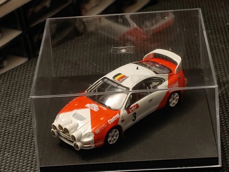 718L TROFEU Toyota Celica Gr.A R.Verreydt Rally BOUCLE SPA 1996 -1:43 RARE NIGHT - Immagine 2 di 4