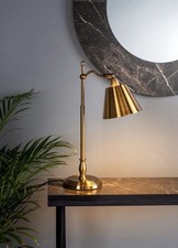 Brass Kempten Task Table Lamp (Antique, Classical Style) RRP £80.00