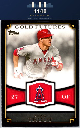 Mike Trout #GF-16 2012 Topps Gold Futures card