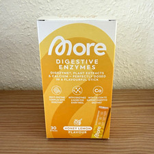 More Digestive Enzymes Pulver Honig Zitrone vegan 30 Sticks 150 g