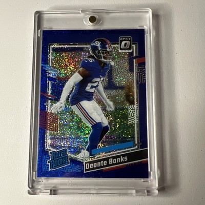 2023 Panini Donruss Optic Deonte Banks Blue Glitter Prizm RC Rated Rookie #278