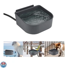 Small Heated Pet Bowl for Cats Rabbits, Outdoor and Indoor, 1 L Heated Water ...