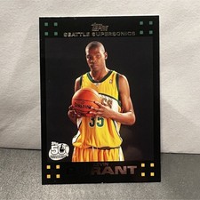 07-08 Topps Kevin Durant Rookie Card  50th Anniversary #112 Seattle Supersonics. rookie card picture