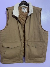 WP Weatherproof Men's Sherpa Workwear Vest Harvest Tan Size XL 100 Cotton