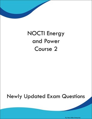 NOCTI Energy and Power Course 2 Study Guide Prep Book