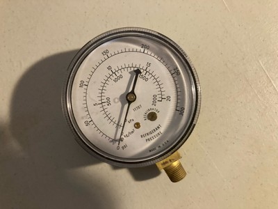 Pressure Gauge 2-1/2'' Dial Multi-Function 0-300 PSI. NOS Adjustable MADE IN USA