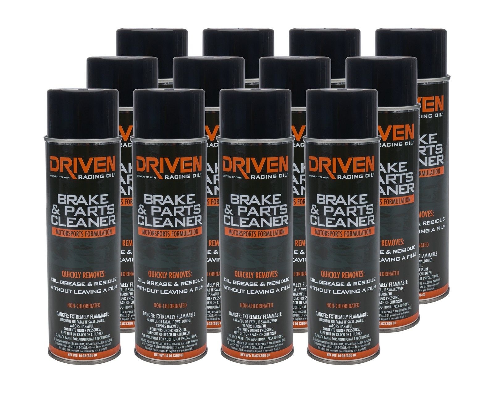Brake Cleaner, Non-chlorinated, 14 Oz Aerosol (12 Pack)