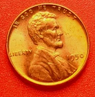 1950-P Lincoln Wheat Cent Penny GEM RED BU From an Original Bank Roll