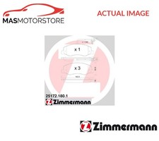 BRAKE PADS SET BRAKING PAD REAR ZIMMERMANN 251721801 FOR RENAULT MASTER III 2.3L