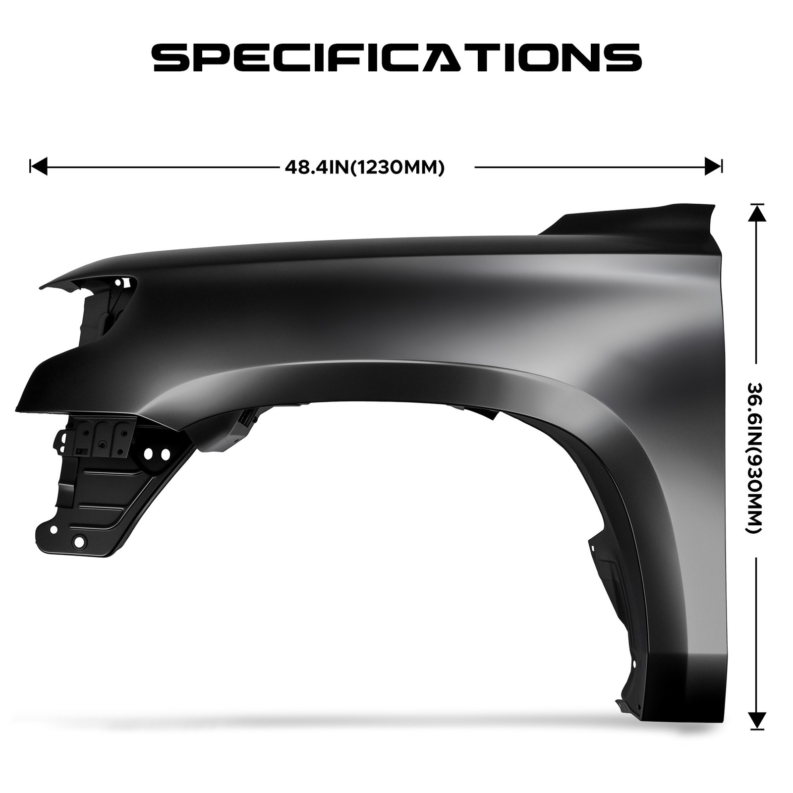 Left-Side Front Fender for 2015 to 2020 Chevrolet Tahoe Suburban 84216909